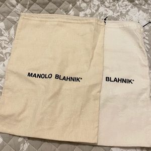 Auth Manolo Blahnik Shoes drawstring dustbag